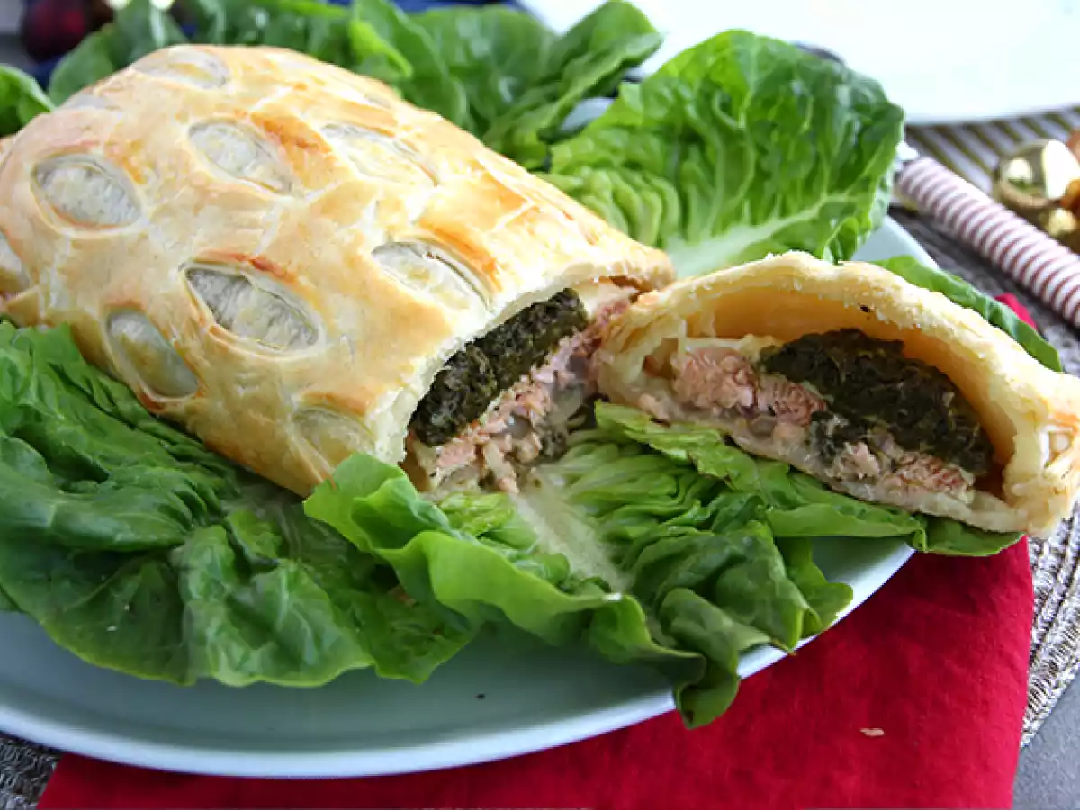 Somon in crusta cu spanac - poza 4