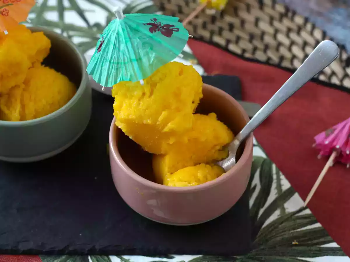 Sorbet de lime mango cu doar 3 ingrediente! - poza 2