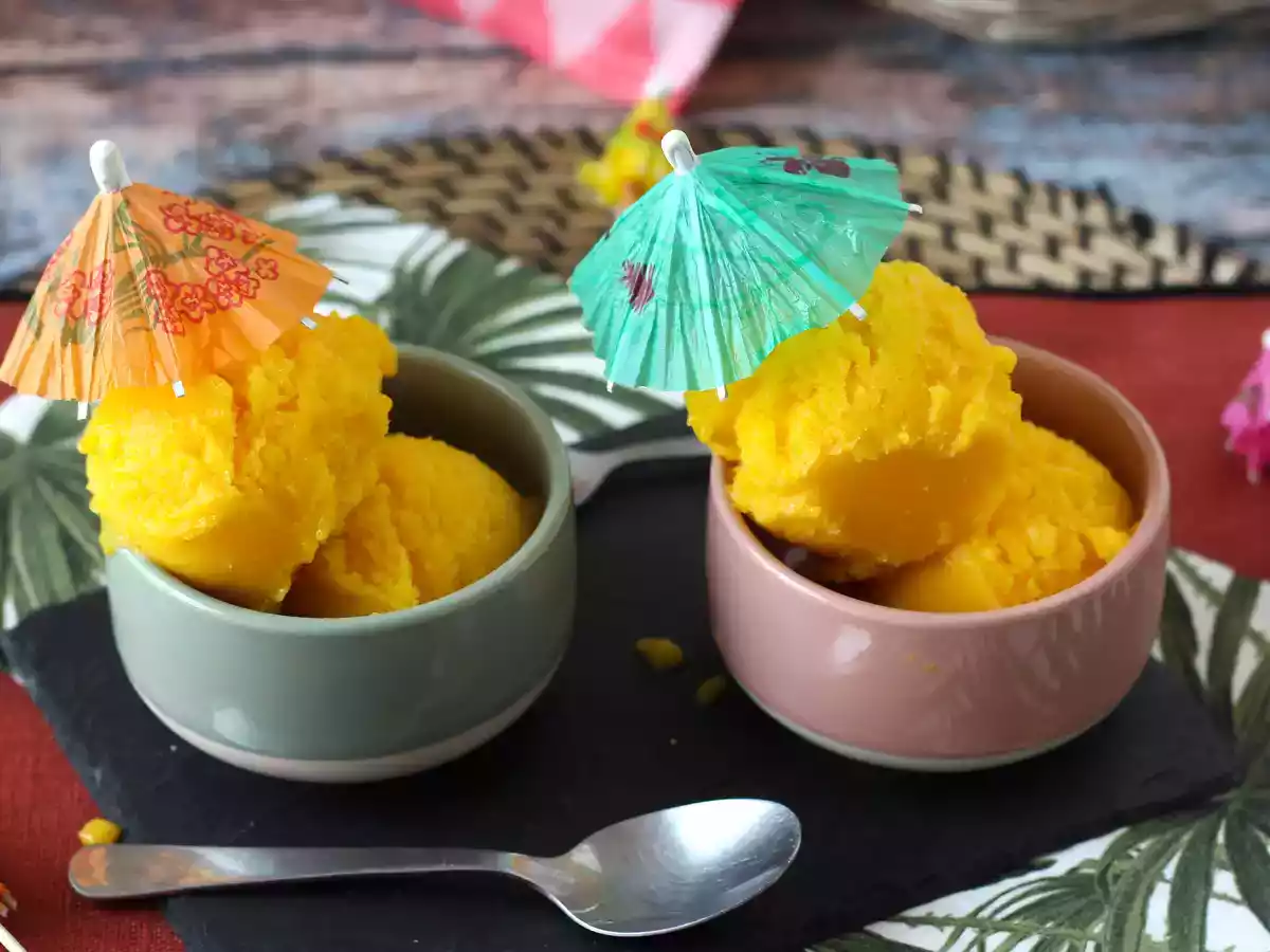 Sorbet de lime mango cu doar 3 ingrediente! - poza 3