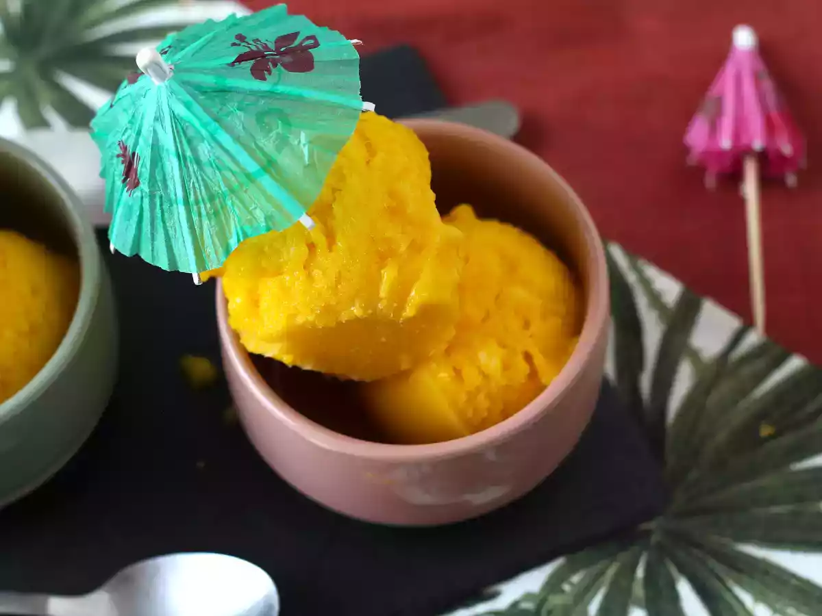 Sorbet de lime mango cu doar 3 ingrediente! - poza 4