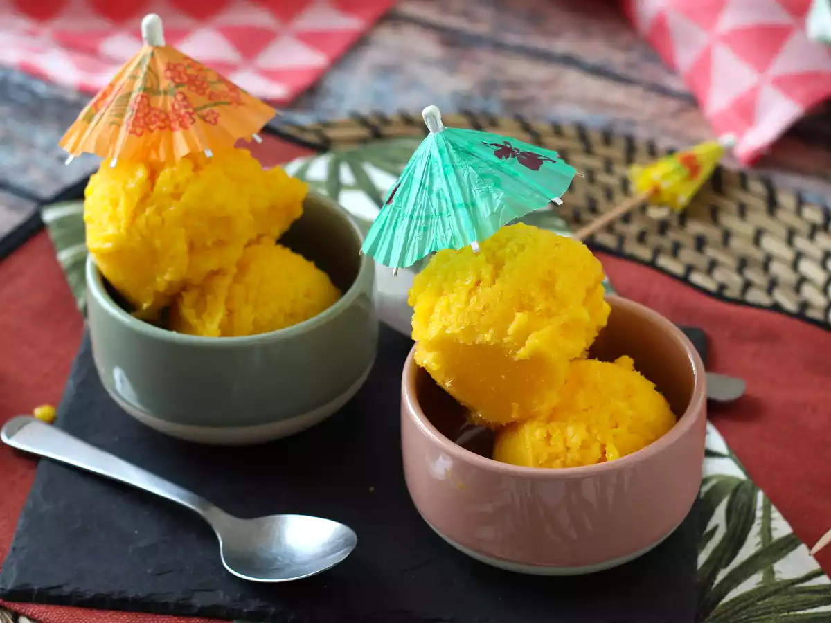Sorbet de lime mango cu doar 3 ingrediente! - poza 7