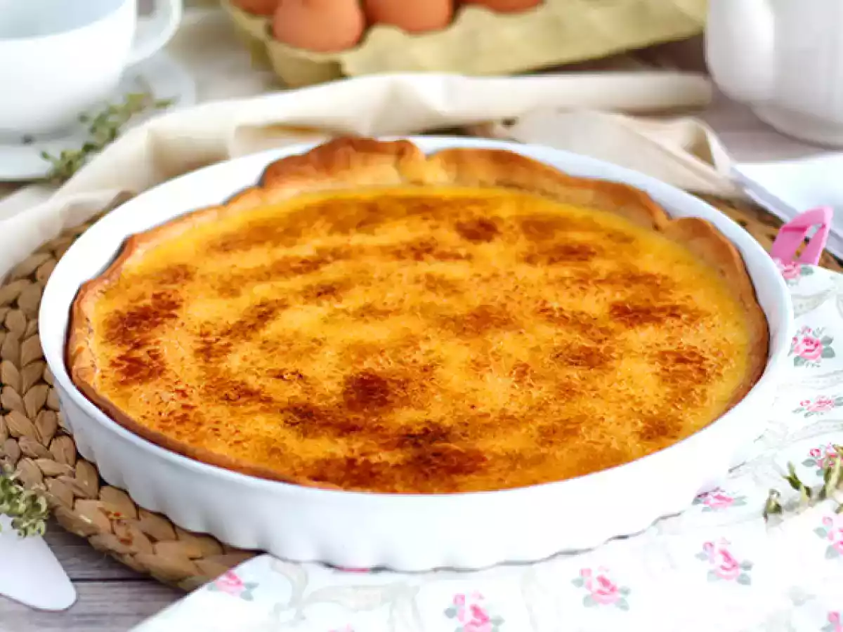 Tarta crème brûlée- un desert elegant