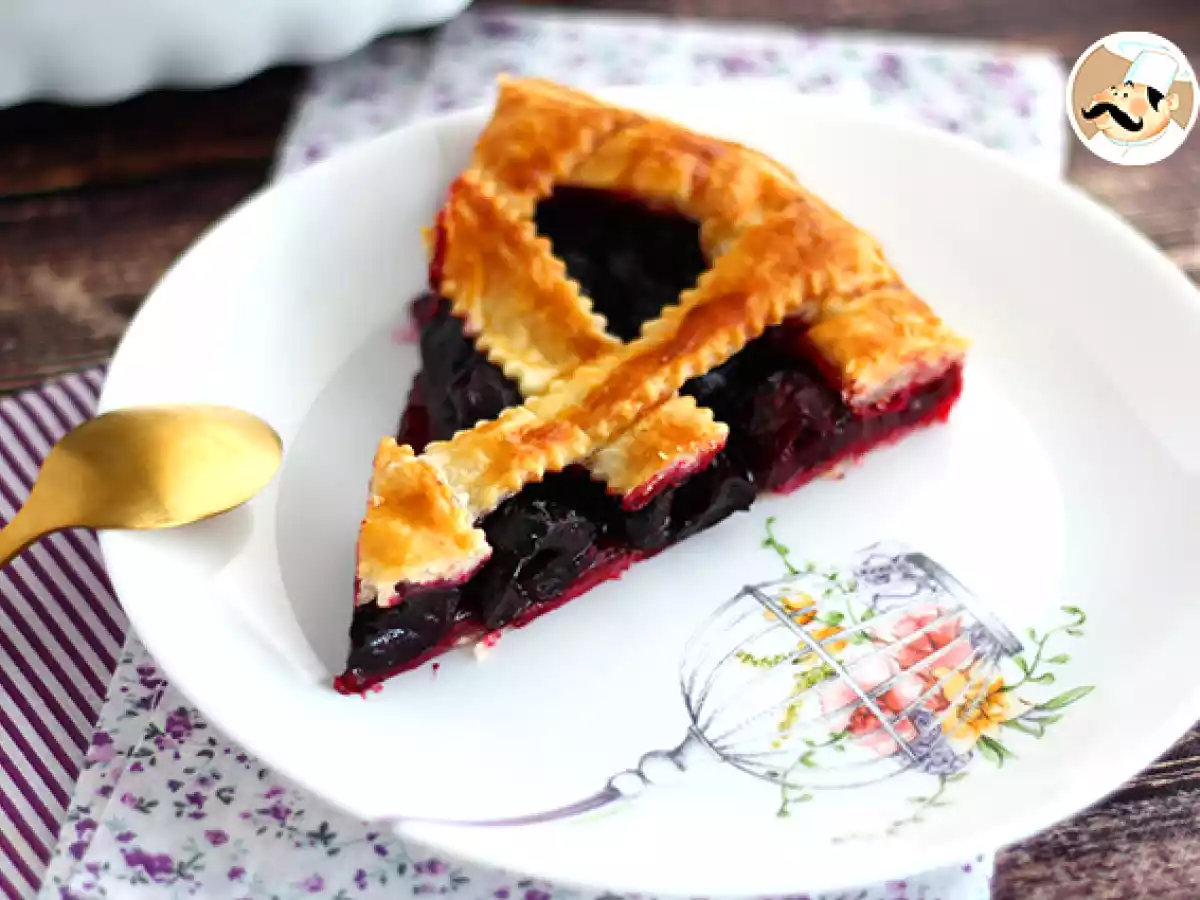 Tarta cu foietaj si cirese - poza 3