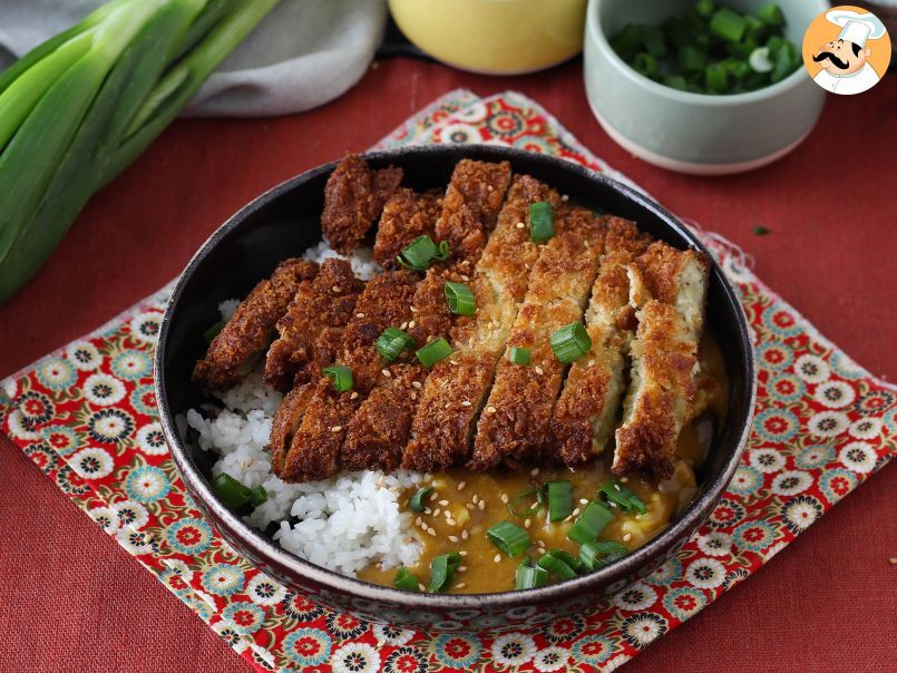 Vinete pane cu pesmet panko, curry japonez în stil katsu