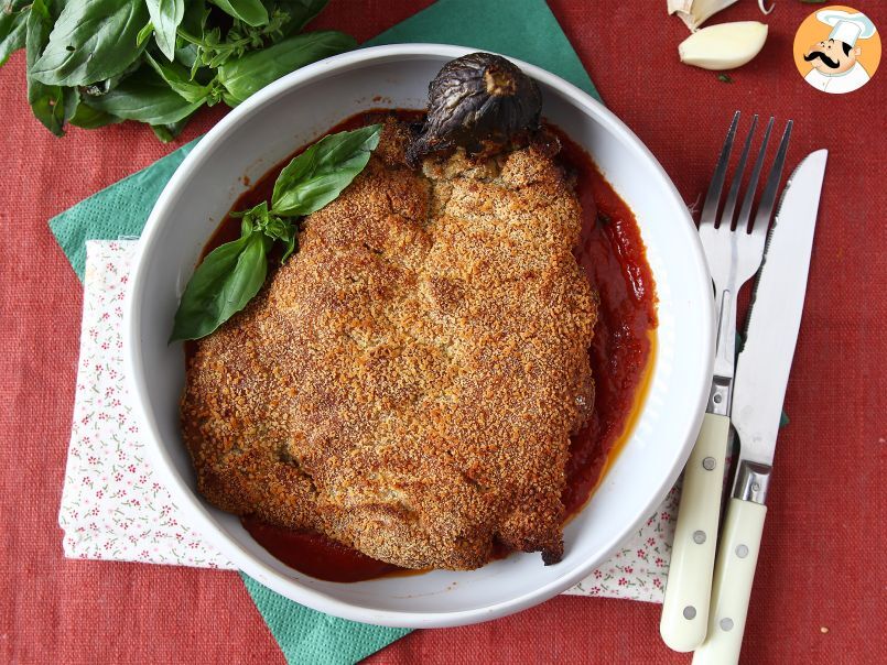 Vinete pane în stil milanez, dar vegetariene - Gătite la Air Fryer - poza 2